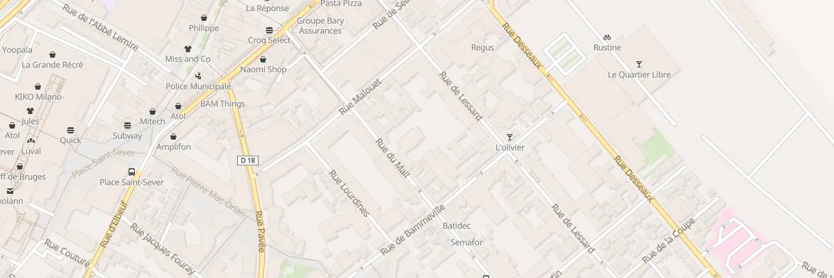Plan du 42 Rue du Mail à Rouen