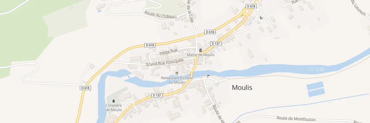 Plan du 3 Rue Grande Rue Principale à Moulis
