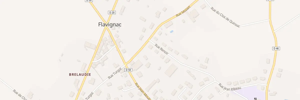 Plan du 12 Rue Mozart à Flavignac