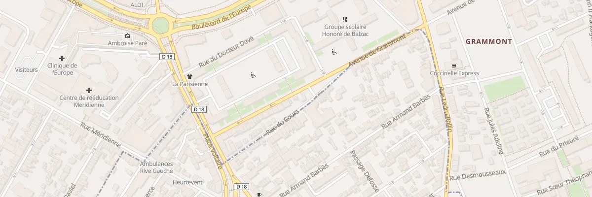 Plan du 31 Av de Grammont à Rouen