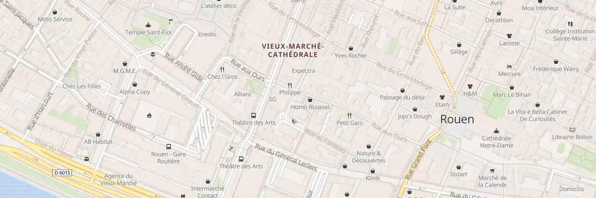 Plan du 65 Rue aux Ours à Rouen