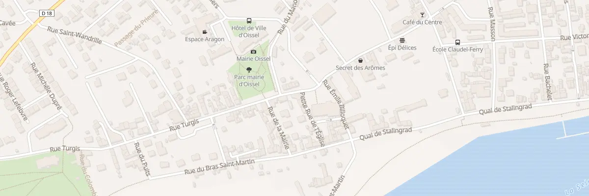 Plan du 2 Rue La Republique à Oissel-sur-Seine