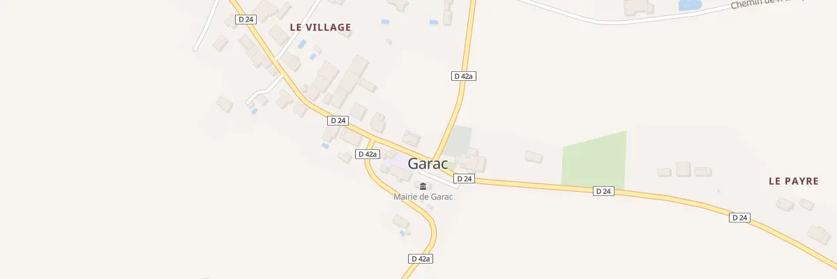 Plan du 23 Village à Garac