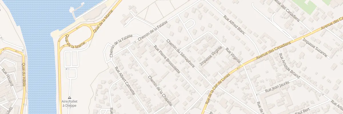 Plan du 10 Rue Pierre Brossolette à Dieppe