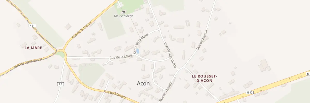 Plan du 15 Rue de la Mare à Acon
