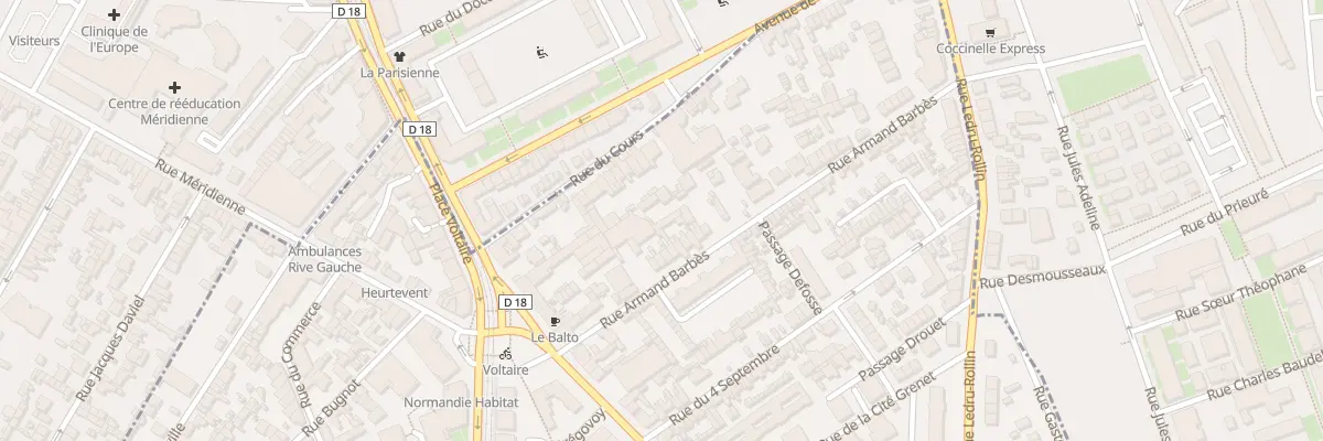 Plan du 44E Rue Armand Barbes à Sotteville-lès-Rouen