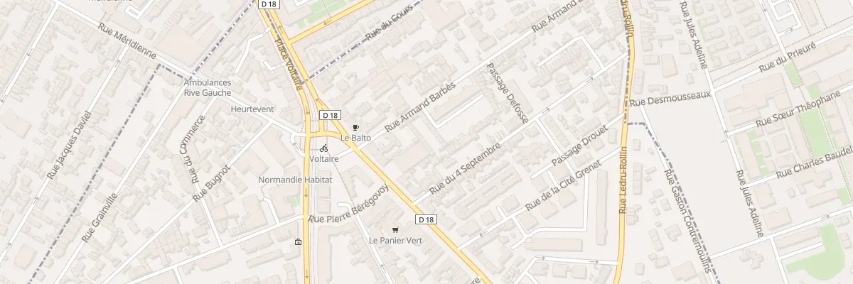 Plan du 93 Rue Armand Barbes à Sotteville-lès-Rouen