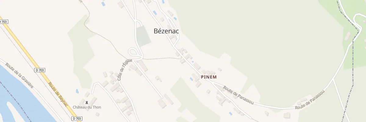 Plan du 744 Rte de Panassou à Castels et Bézenac