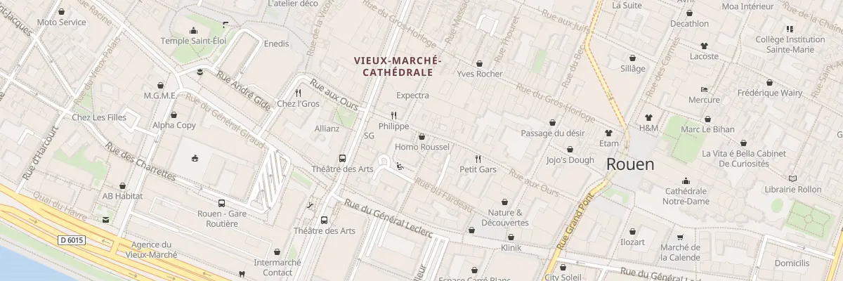 Plan du 59 Rue aux Ours à Rouen