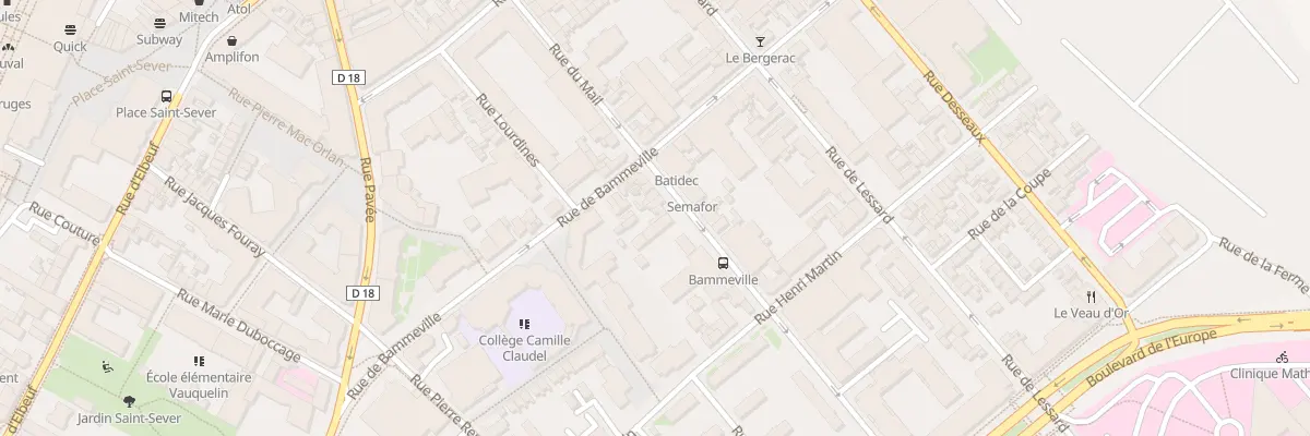 Plan du 27 Rue du Mail à Rouen