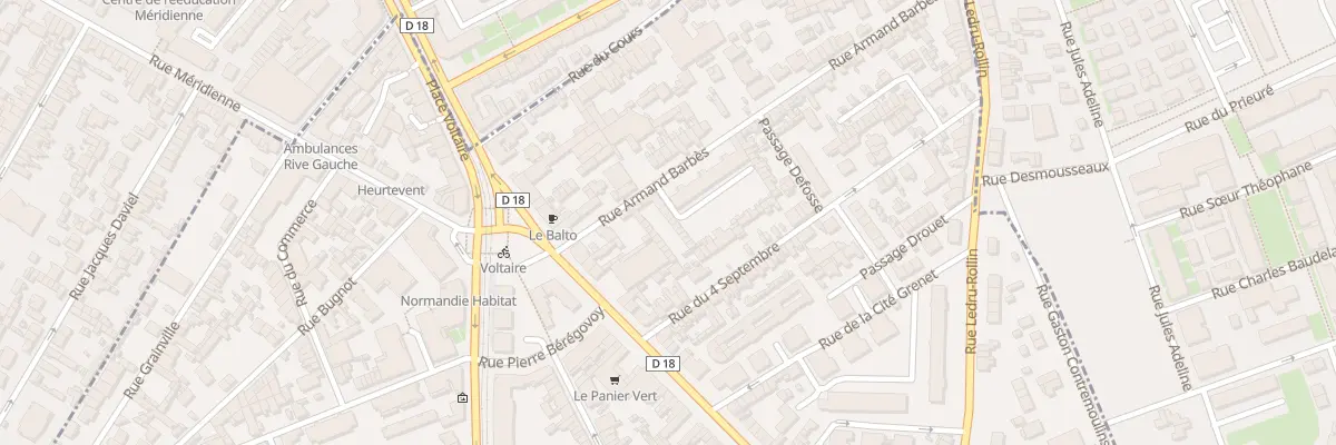 Plan du 75 Rue Armand Barbes à Sotteville-lès-Rouen
