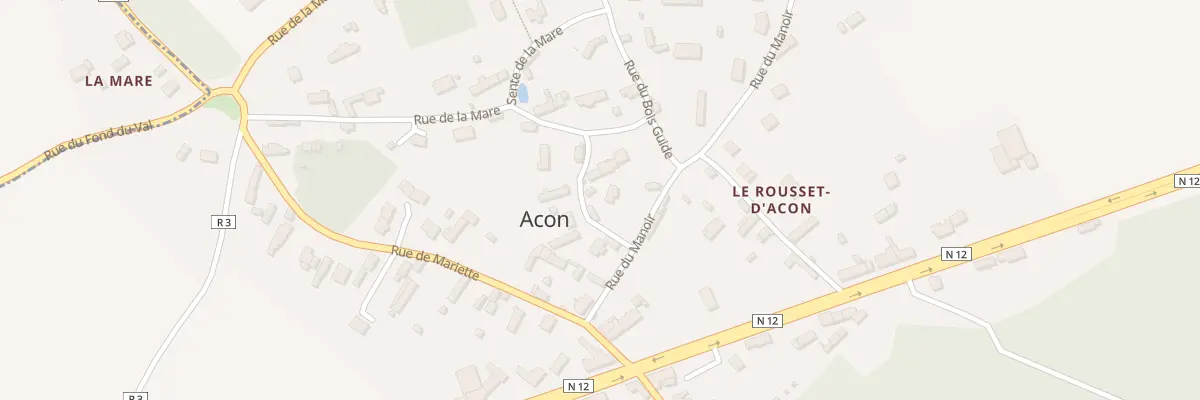 Plan du 19 Rue de la Mare à Acon