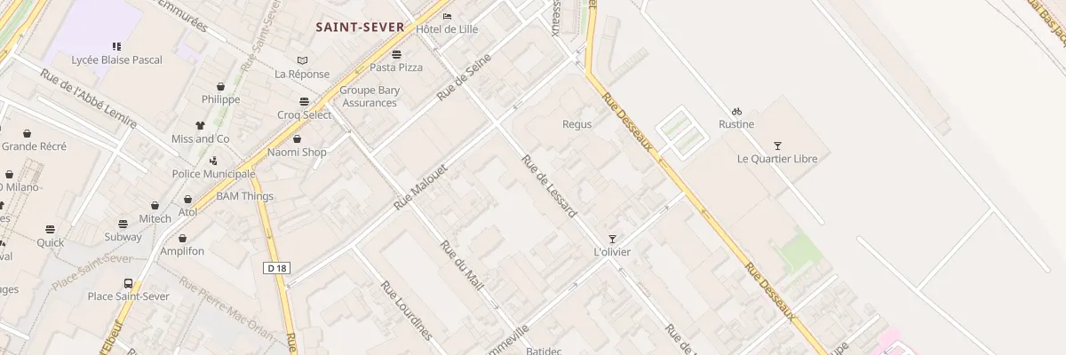 Plan du 105 Rue de Lessard à Rouen