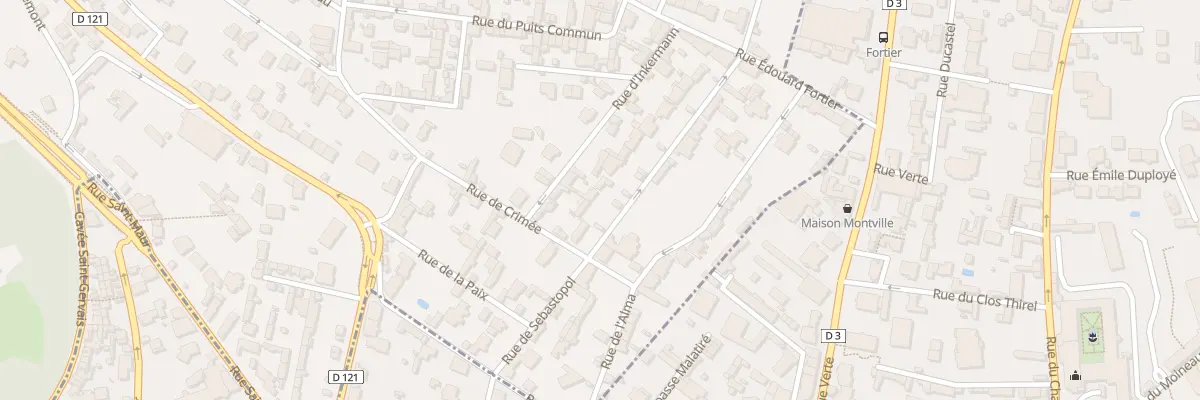 Plan du 11 Rue de Sébastopol à Mont-Saint-Aignan