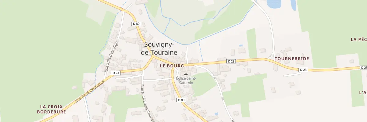 Plan du 9 Rue Nationale à Souvigny-de-Touraine