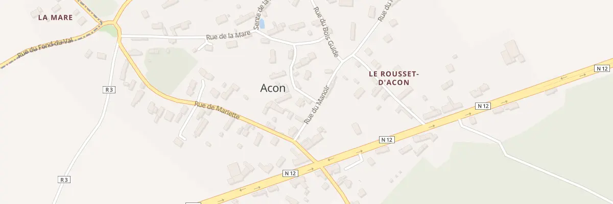 Plan du 5 Rue du Manoir à Acon