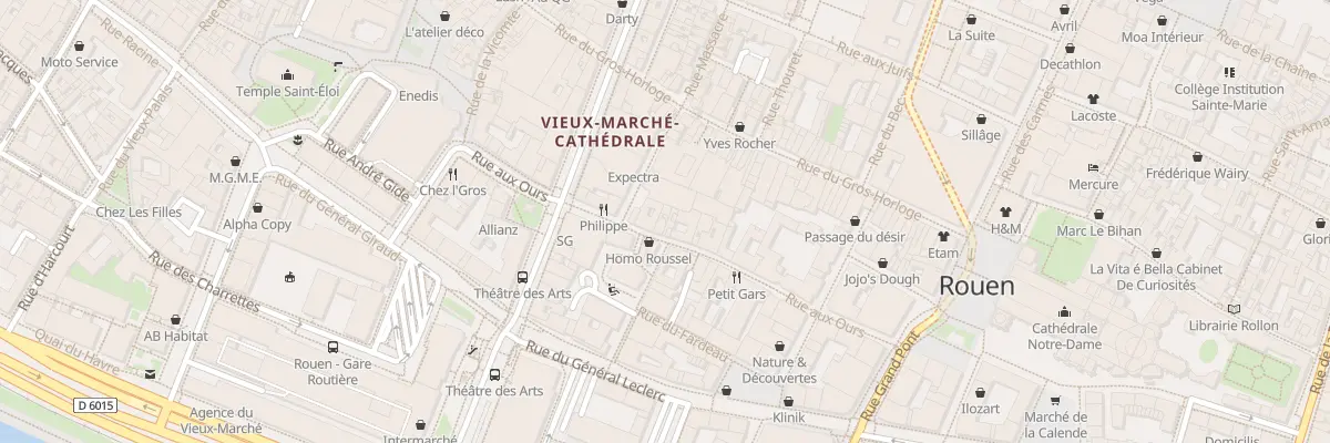Plan du 46 Rue aux Ours à Rouen