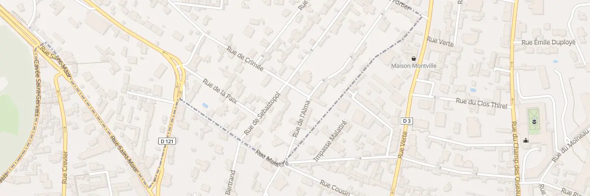 Plan du 12 Rue de Sébastopol à Mont-Saint-Aignan