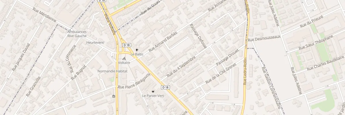 Plan du 91 Rue Armand Barbes à Sotteville-lès-Rouen