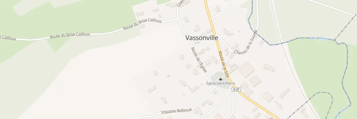 Plan du 121 Rte de l’Eglise à Vassonville