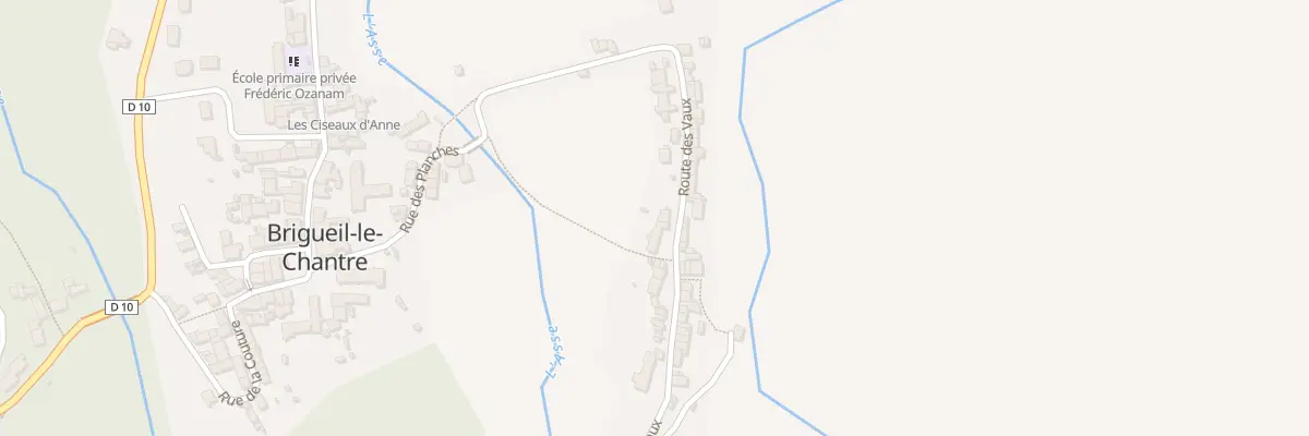 Plan du 14 Rte des Vaux à Brigueil-le-Chantre