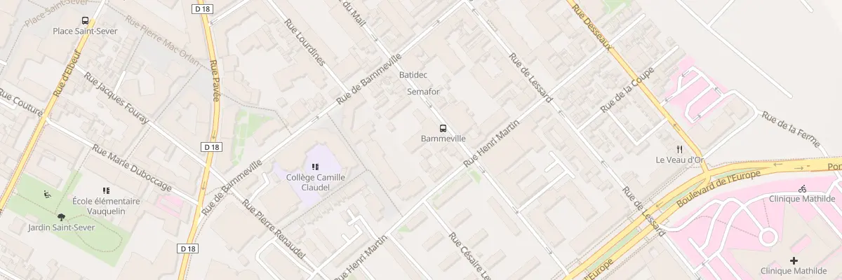 Plan du 23B Rue du Mail à Rouen