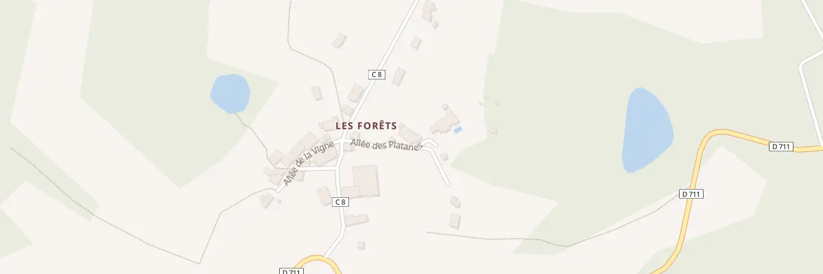 Plan du 11 All des Platanes à Chamboret