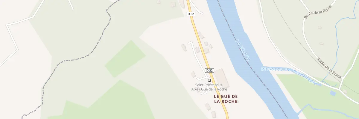 Plan du 13 Le Gue de la Roche à Saint-Priest-sous-Aixe