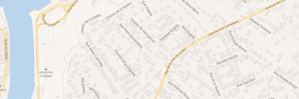 Plan du 4 Rue Pierre Brossolette à Dieppe
