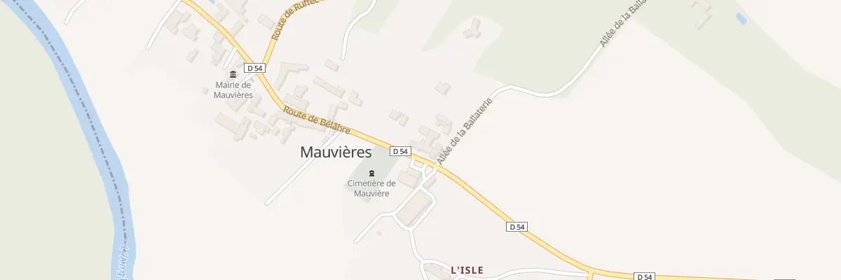 Plan du 21 Rte de Belabre à Mauvières