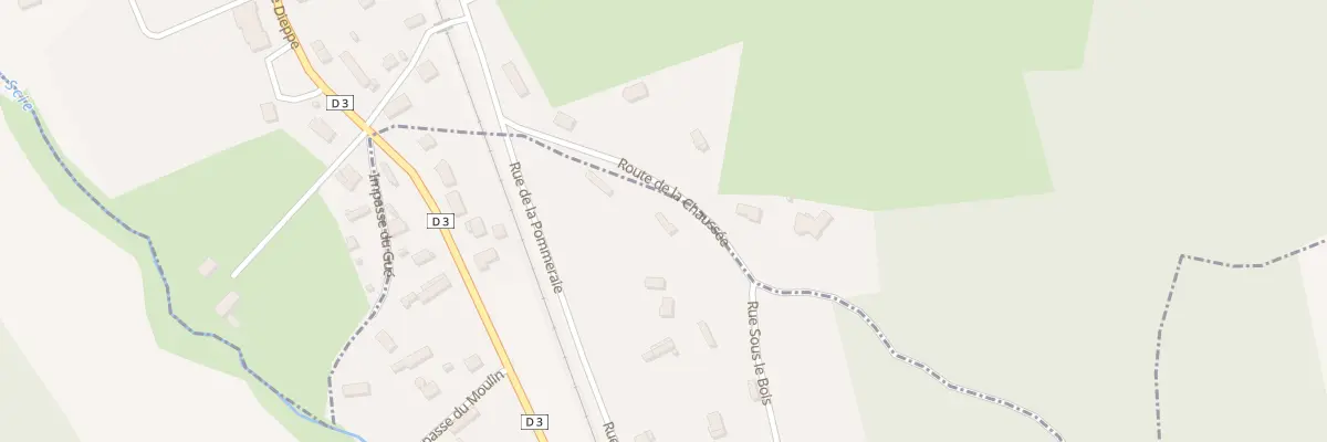 Plan du 5034 Sous le Bois à Crosville-sur-Scie