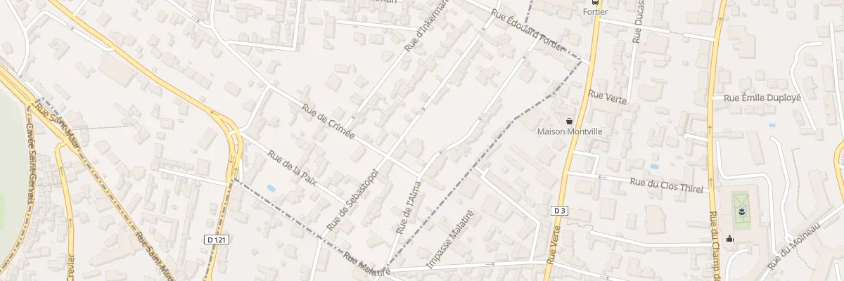 Plan du 14 Rue de Sébastopol à Mont-Saint-Aignan