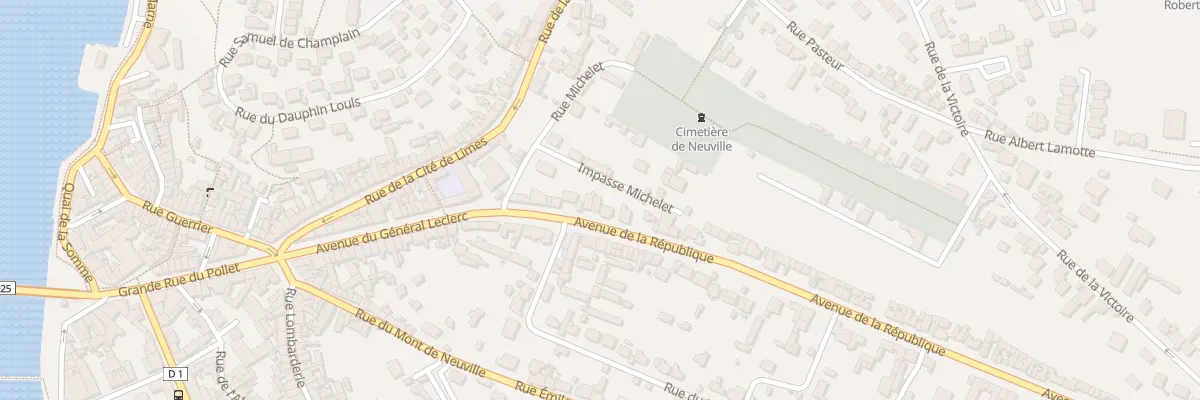 Plan du 9 Av de la République à Dieppe