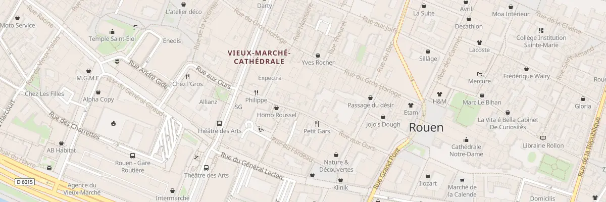 Plan du 40 Rue aux Ours à Rouen