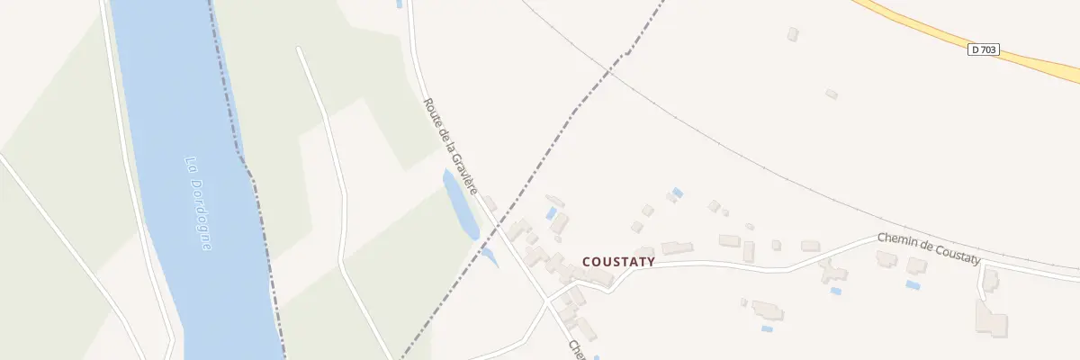 Plan du 106A Coustaty à Castels et Bézenac