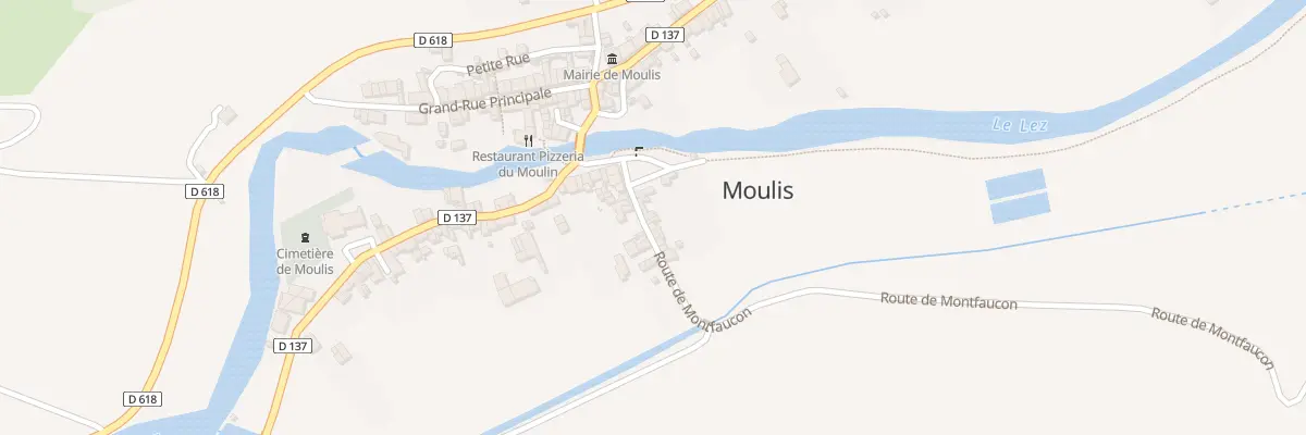 Plan du 5 Rte de Montfaucon à Moulis
