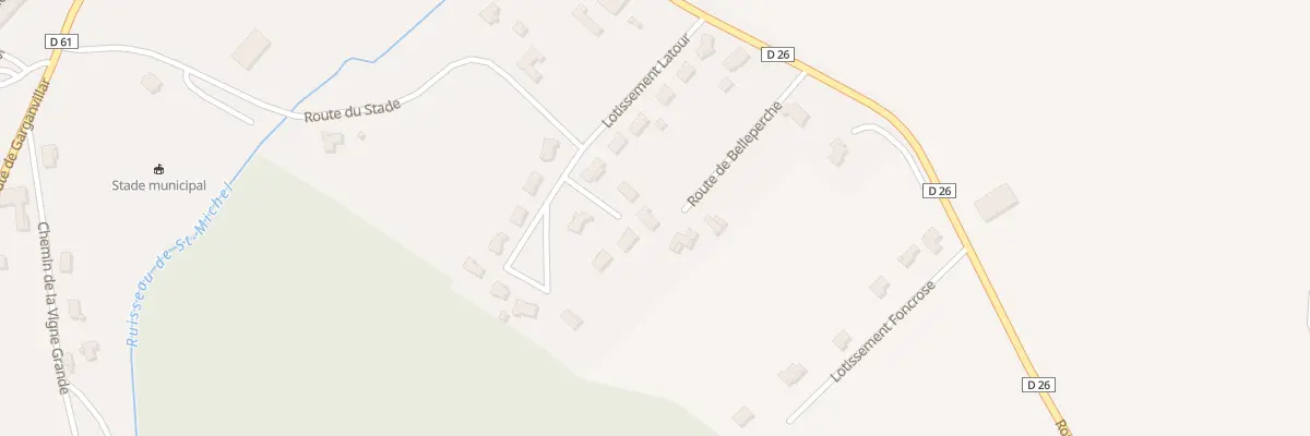 Plan du 9 Rte de Belleperche à Castelferrus