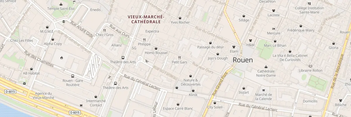 Plan du 39 Rue aux Ours à Rouen