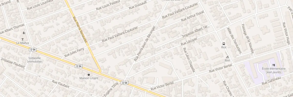 Plan du 129 Rue Pierre Jean de Beranger à Sotteville-lès-Rouen