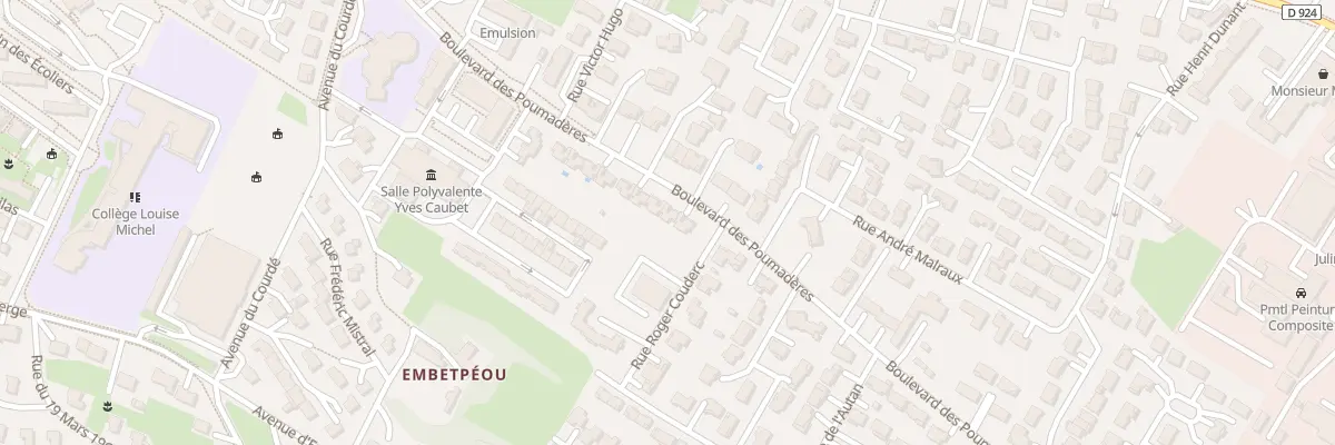 Plan du 15 Bd des Poumadères à L’Isle-Jourdain