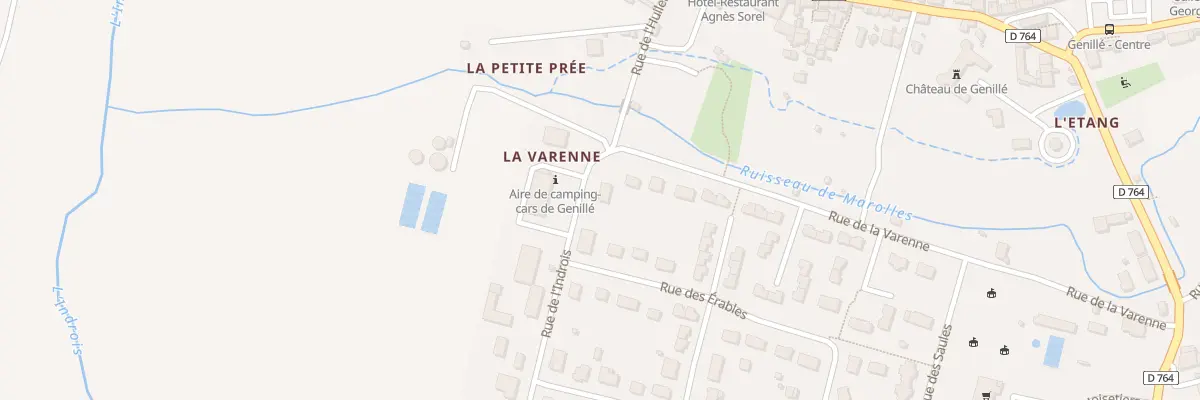 Plan du 5 Rue de la Varenne à Genillé