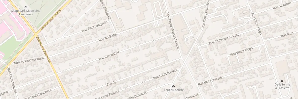 Plan du 21 Rue Zamenhof à Sotteville-lès-Rouen