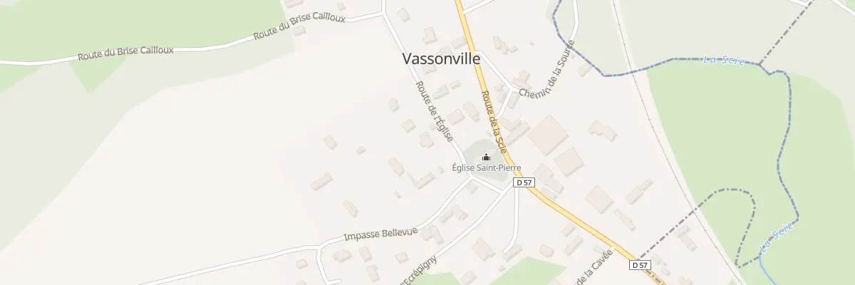 Plan du 35 Rte de l’Eglise à Vassonville
