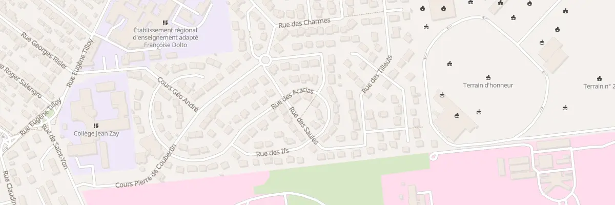 Plan du 24 Rue des Acacias à Sotteville-lès-Rouen
