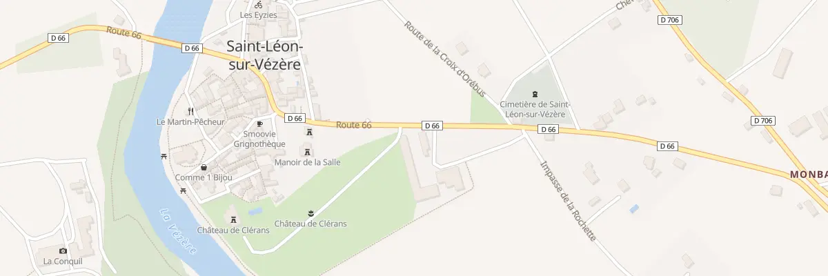Plan du 316A Clerans à Saint-Léon-sur-Vézère