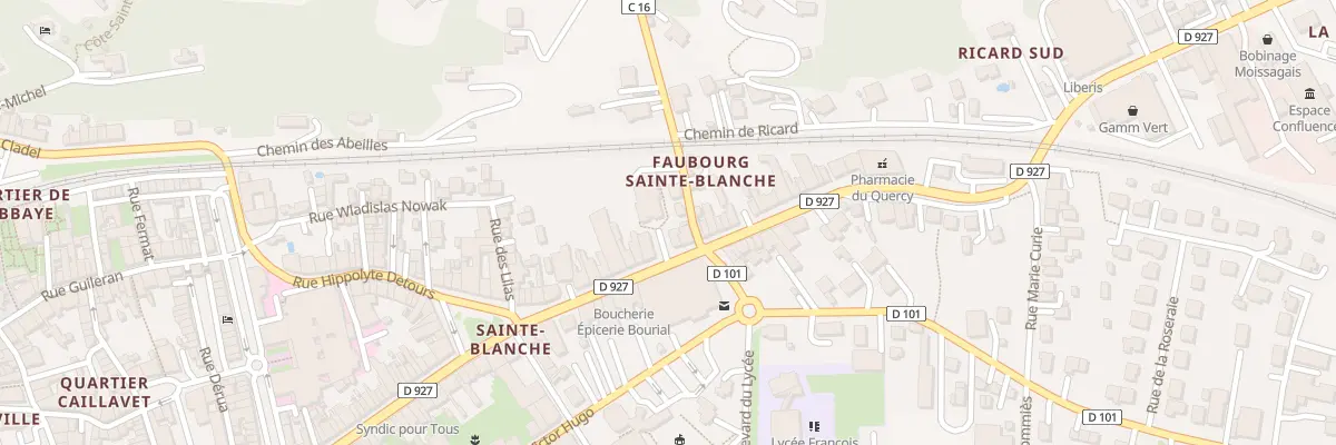 Plan du 23T Rue Fg Sainte Blanche à Moissac