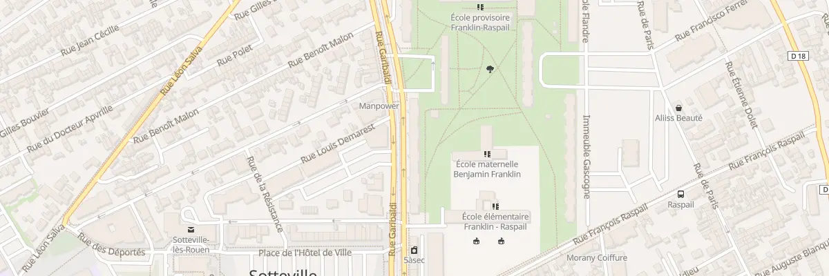 Plan du 257 Rue Garibaldi à Sotteville-lès-Rouen
