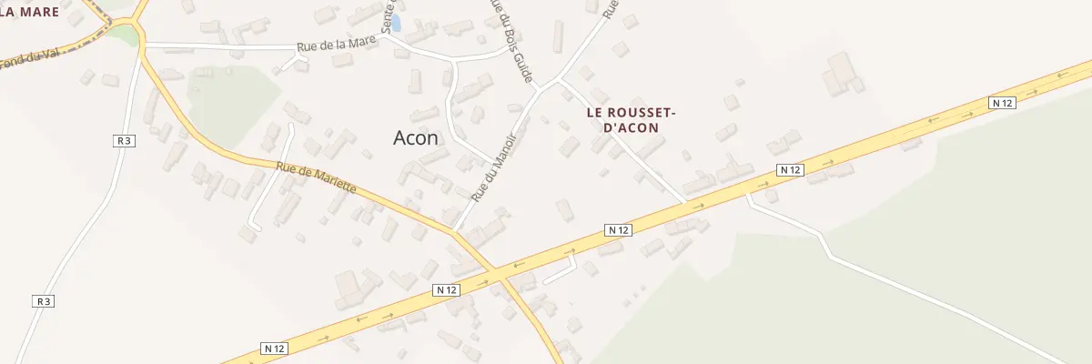 Plan du 2B Rue du Manoir à Acon