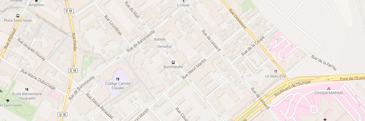 Plan du 24 Rue du Mail à Rouen