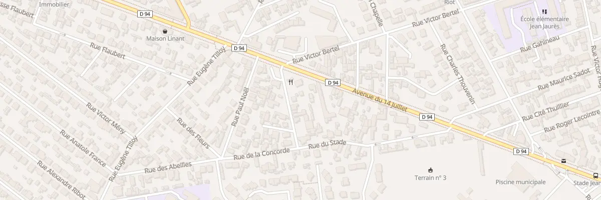 Plan du 1 Rue Rond-Point 14 Juillet à Sotteville-lès-Rouen